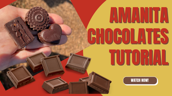 Making Amanita Chocolates